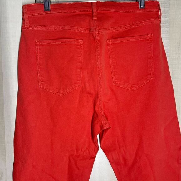 New Banana Republic‎ high rise skinny ankle orange jeans denim, size 31 - Picture 9 of 11